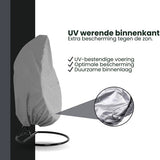 Beschermhoes Hangstoel Egg - Grijs - 190 x 115 cm - Waterproof - Universeel model - Hoes van Egg Chair - Waterdichte Beschermer voor Egg Stoel met Standaard