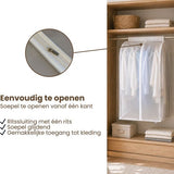 Kledinghoes XXL - Wit - 90 cm x 50 cm x 60 cm - Kledinghoezen - Kleding Beschermhoes - Kledingtas