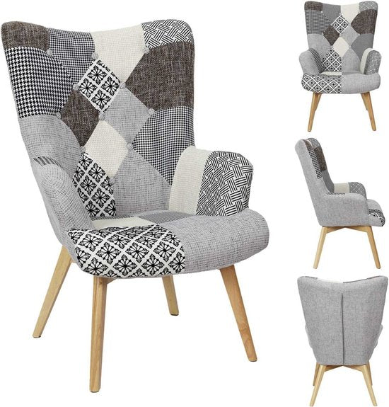 Patchwork Fauteuil Armleuning