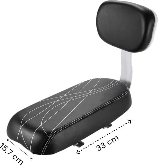 Bagagedrager Kussen – Zwart Fietszitje voor Extra Comfort en Eenvoud