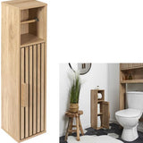 Toiletrolhouder/Reserverolhouder Klaus staand hout - Bruin