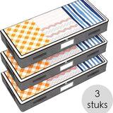 Bed Organizer - 3 stuks - Ruime Opbergzakken voor Kleding en Dekbedden - Grijs - Opbergtassen voor onder je Bed