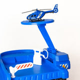 DMG Supply Politiegarage Speelset - 3-Laagse Speelgoedgarage met Lift en Helikopterplatform - Met 2 Auto’s en 1 Helikopter - Vanaf 3 Jaar