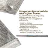 Raamfolie 60x200 cm – Zelfklevend & Statisch Hechtend – Privacy Folie voor Ramen – Zonwerende & Decoratieve Raamfolie – Eenvoudig Aan te Brengen – Waterdicht en Herbruikbaar