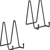 Bordenstandaard - Zwart - 2 Stuks - Bordenrek - Bordenstandaard voor Sierborden - Borden Display Standaard