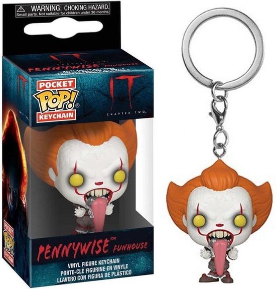 Funko Pocket Pop! Keychain: IT - Pennywise with Dog Tongue