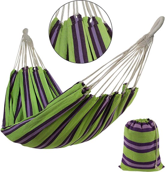 4gardenz canvas Hangmat 200x150cm -Totale 320cm