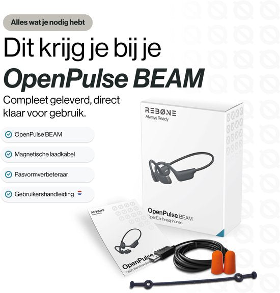 REBØNE® Sport Oortjes - Oordopjes Draadloos - Open ear - Draadloze - Bluetooth Koptelefoon