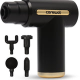 Carewat Massage Gun – Spiermassage Apparaat met 4 Opzetstukken – Draadloos – Stil – Oplaadbaar via USB-C – Spierontspanner voor Nek, Rug en Benen