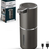 Vesfy Automatische Zeepdispenser Zwart met Wandmontage - USB Oplaadbaar - Infrarood Sensor en Foamfunctie - 380ml - Zeeppompje
