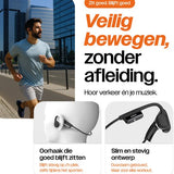 REBØNE® Urban Bone Conduction Headphone – Sport Oortjes Draadloos – Open Ear Hardloop Oordopjes – Bluetooth – 8 uur speeltijd – IPX6 – Zwart