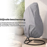 Beschermhoes Hangstoel Egg - Grijs - 190 x 115 cm - Waterproof - Universeel model - Hoes van Egg Chair - Waterdichte Beschermer voor Egg Stoel met Standaard