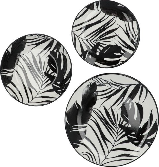 4goodz porseleinen servies 6 persoons 18 delig - Palm