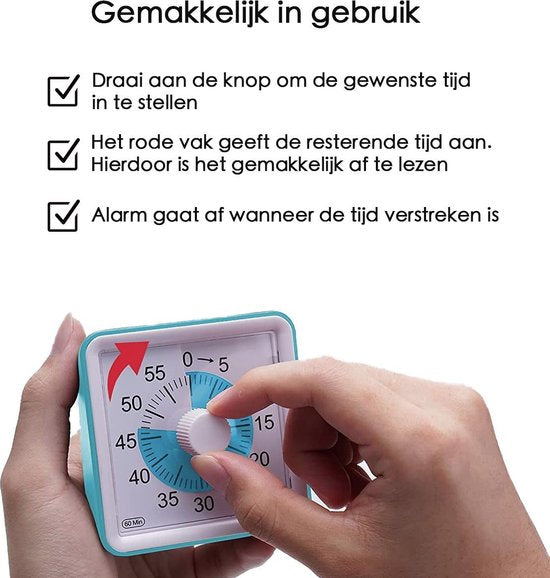 Leerklok voor Kinderen - Timer voor Kinderen - Timer Klok - Klok - Klok