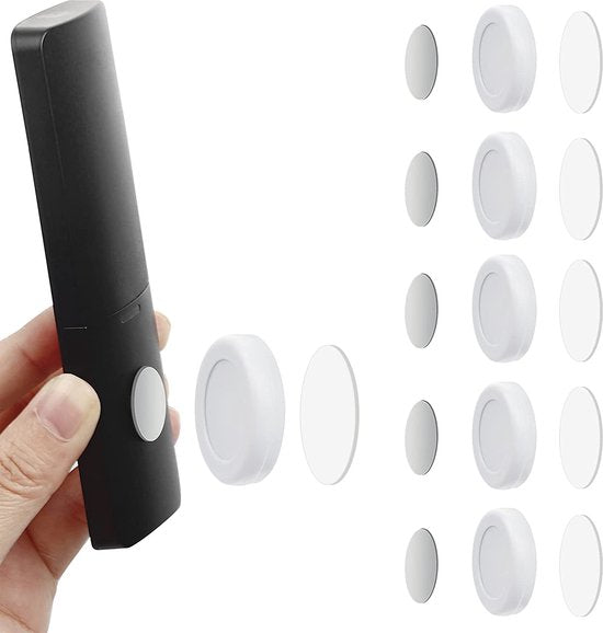 Afstandsbediening Houder Magnestisch - 5 Stuks - Wit - AB Houder- Houder voor Afstandsbediening voor aan de Muur - Remote Controll Holder