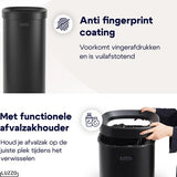 Luzzo® Open Square Prullenbak 50 liter - afvalbak-vuilnisbak -Zwart