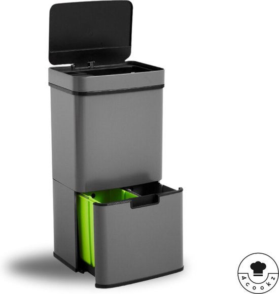 4cookz® Smart Waste Prullenbak Afvalscheiding met sensor 72