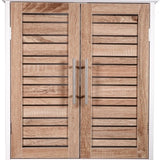 4goodz Wandkast Badkamer MDF Stockholm 52x22x55cm - wit/bruin