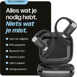 REBØNE® Sport Oortjes - Oordopjes Draadloos - Open ear - Draadloze - Bluetooth Koptelefoon