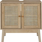 Wastafelonderkast Bali met Uitsparing - 30x60x70 cm - Wastafelmeubel Bruin