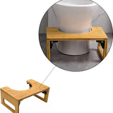 Toiletkrukje Bamboe - Krukje WC - Betere Houding - Inklapbaar Ontwerp - 1x1x1 cm - Meerkleurig