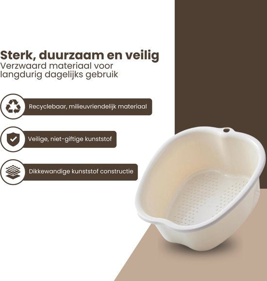 Voetbad Massage - Voetenbad - Voet Spa - Voetverzorging Bad - Ontspannend Voetenbad - 37 33 15