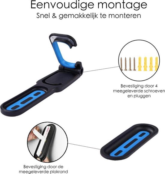 Ophangbeugel voor Fiets - Fiets Ophangbeugel - Muurhouder fiets - Muurbeugel Wandhouder Wandbeugel - Muurbevestiging Ophangsysteem - Muur Houder Fietsbeugel Fietshaak