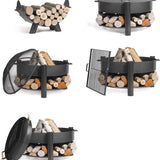 CookKing - Vuurschaal Ø - Vuurschaal BBQ - Staal - Zwart