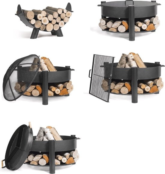 CookKing - Vuurschaal Ø - Vuurschaal BBQ - Staal - Zwart