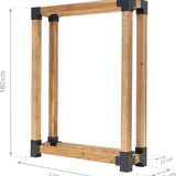 Westmann HaardHout Houtopslag Houtrek WMKR3020 - Brandhoutrek 40x138x180cm