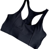 SparkNine Style Sport-BH - met gekruiste rugbandjes - M - zwart - zacht - ademend - stijlvol