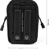 Heuptas Nylon - Schoudertas - Zwart - Veel Opbergruimte - Heuptasje Dames - Heuptasje Heren - Schoudertas Heren Crossbody - Schoudertas Dames Crossbody
