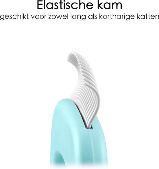 Kattenmassageborstel set - 3 Stuks – Massage voor Katten, Hamsters, Cavia – Kattenkam