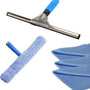 Glazenwasser set - 3-delig - Raamtrekker - Inwasser - Mircrovezeldoek - Ramenwas set - Raamwisser