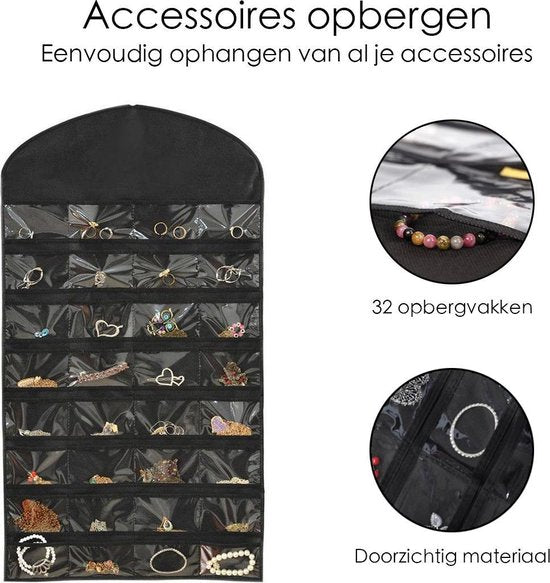 Sieraden organizer - Hangende Juwelenstandaard Met Vakken - Sieraden