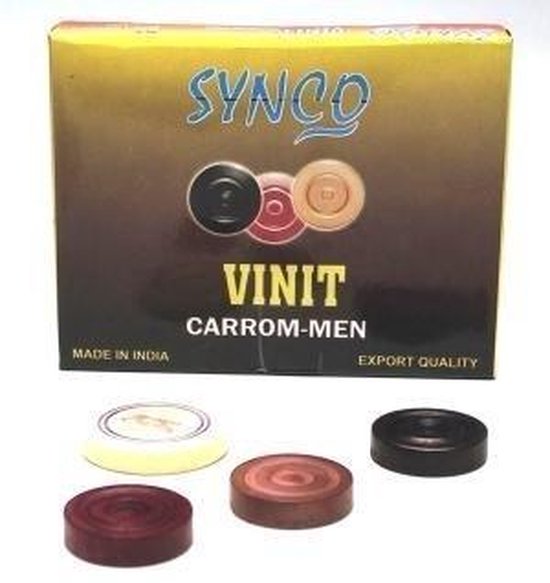Carrom speelstenen set Surco hout+Striker