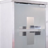 4goodz Medicijnkastje EHBO-kastje met slot RVS 12x25x48 cm