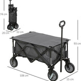 4goodz Strandwagen opvouwbaar met Tafel Afdekking - 5 zakken