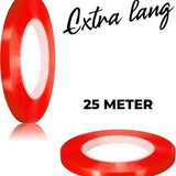 24ME® 25 Meter Zeer Dun Transparant Dubbelzijdig Tape - Ultra Strong - Montagetape - Dubbelzijdige Tape - Voor binnen- en buitengebruik