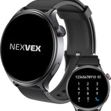 Nexvex® Ultra 2X Smartwatch - Sporthorloge met Belfunctie - Bloeddrukmeter - Stappenteller - Hartslagmeter - Bluetooth Activity Tracker - Android, iOS - 1.46 Inch - Zwart - Siliconen