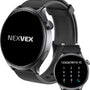 Nexvex® Ultra 2X Smartwatch - Sporthorloge met Belfunctie - Bloeddrukmeter - Stappenteller - Hartslagmeter - Bluetooth Activity Tracker - Android, iOS - 1.46 Inch - Zwart - Siliconen