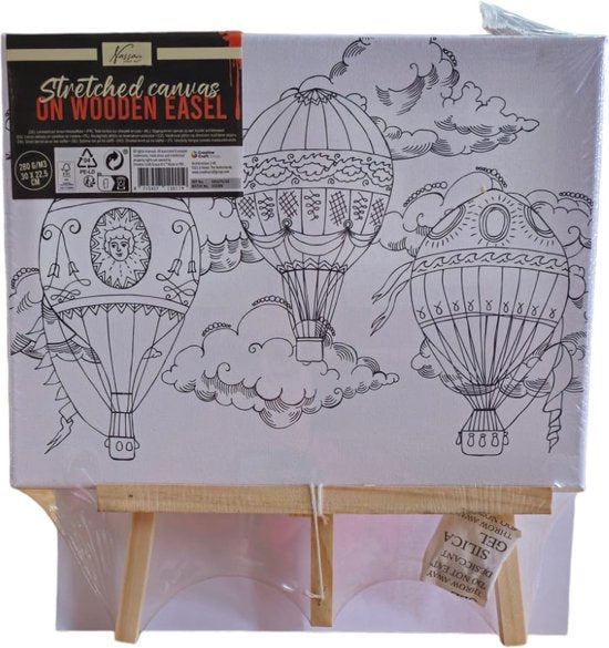Nassau Fine Art - Leren Schilderen - Schilder Set - Volwassenen - Kinderen - Hobby - Inclusief Verf - Inclusief Kwasten - Canvas Bedrukt - Schildersezel - Moederdag - Vaderdag - Hobby - Professional - Verjaardag
