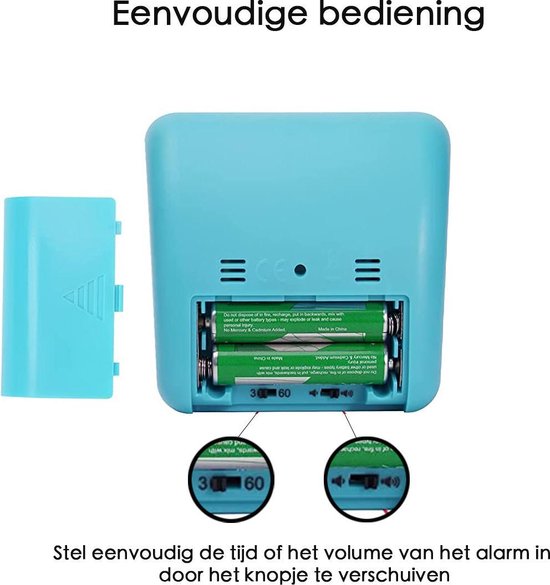 Leerklok voor Kinderen - Timer voor Kinderen - Timer Klok - Klok - Klok