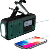 Draagbare NoodRadio Solar Opwindbaar - Powerbank Zonneenergie met - Noodpakket - Draagbare Radio