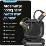 REBØNE® Sport Oortjes - Oordopjes Draadloos - Open ear - Draadloze - Bluetooth Koptelefoon