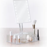 Make-up spiegel met LED en opbergbakjes 28x16x38cm