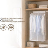 Kledinghoes XXL - Wit - 90 cm x 50 cm x 60 cm - Kledinghoezen - Kleding Beschermhoes - Kledingtas