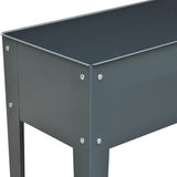 4goodz Plantenbak Hoog Staal - Verhoogd 100x30x80cm - Antraciet