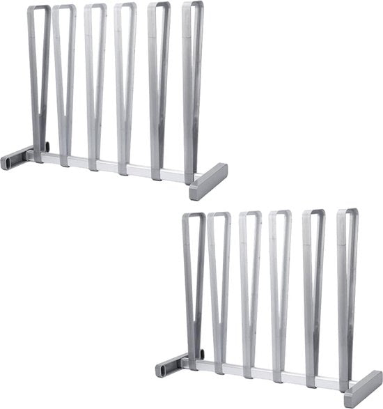 Laarzenrek - Grijs - 2 Stuks - Opbergen van 6 paar Laarzen of Schoenen - Laarzenrek voor Binnen en Buiten