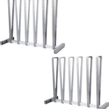 Laarzenrek - Grijs - 2 Stuks - Opbergen van 6 paar Laarzen of Schoenen - Laarzenrek voor Binnen en Buiten